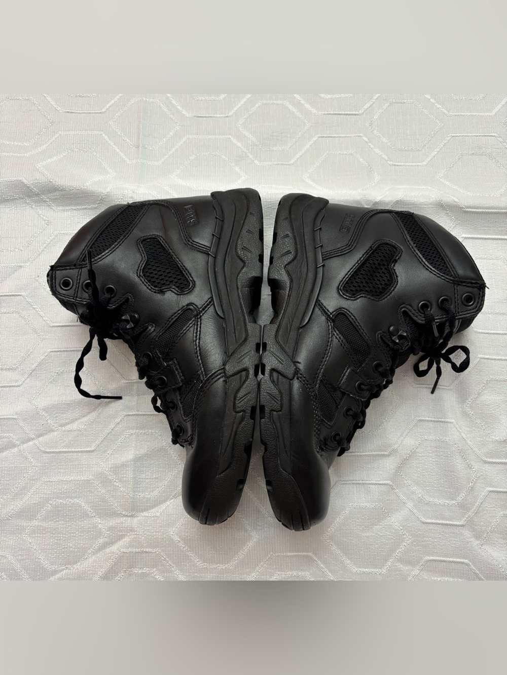 5.11 Tactical TacLite 6” Side Zip Boots Black Leather Duty Tactical Size 10 - Picture 4 of 10